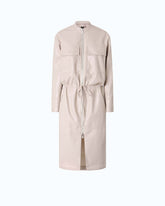 Robe midi zippée effet cuir - Gris | Pinko