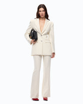 Slim-fit jacket with padded shoulders - | Pinko
