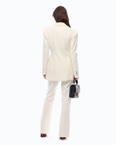 Slim-fit jacket with padded shoulders - | Pinko