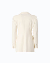 Slim-fit jacket with padded shoulders - | Pinko