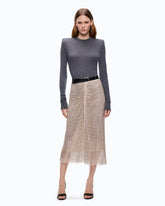 Jersey de lana merina con hombreras extraíbles - | Pinko
