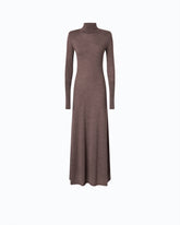 Abito lungo dolcevita in lana merino - | Pinko