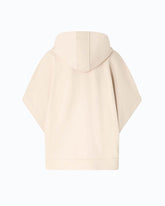 Fleece jacket with hood and chain - | Pinko