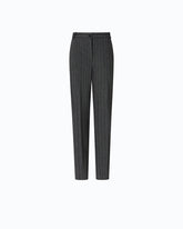 Zigarettenhose aus stretchigem Wollmix mit Nadelstreifen - | Pinko