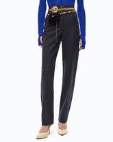 Zigarettenhose aus stretchigem Wollmix - | Pinko