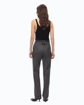 Pantaloni a sigaretta in misto lana stretch - | Pinko