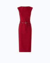 Midi sheath dress with belt - | Pinko