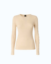 Ribbed sweater with lace - | Pinko