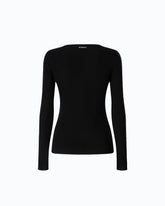 Pull côtelé à dentelle - | Pinko