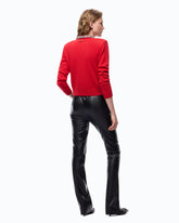 Cardigan with jewel collar - Red | Pinko