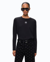 Sweater with Love Birds logo - | Pinko
