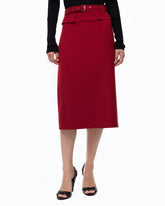 Pencil skirt with belt - | Pinko