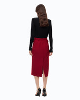 Pencil skirt with belt - | Pinko