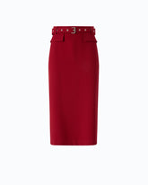 Pencil skirt with belt - | Pinko