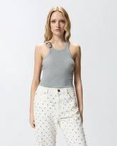 Vest top with pendant buckle - | Pinko