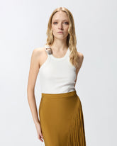 Vest top with pendant buckle - | Pinko