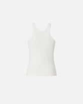 Tanktop mit Anhänger-Schnalle - Weiß | Pinko