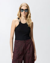 Vest top with pendant buckle - | Pinko