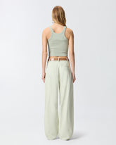 Camiseta sin mangas «cropped» con logotipo PINKO - | Pinko