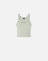 Camiseta sin mangas «cropped» con logotipo PINKO - | Pinko