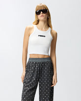 Canotta cropped con logo PINKO - | Pinko