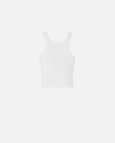 Cropped vest top with PINKO logo - | Pinko