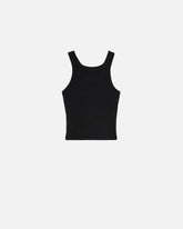 Cropped vest top with PINKO logo - | Pinko