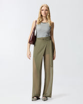 Ribbed top with bejewelled embellishment - | Pinko