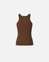 Ribbed top with bejewelled embellishment - | Pinko