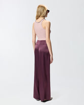 Ribbed top with bejewelled embellishment - | Pinko