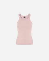 Top a costine con ricami gioiello - | Pinko