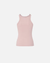 Ribbed top with bejewelled embellishment - | Pinko