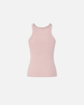 Ribbed top with bejewelled embellishment - | Pinko