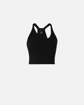 Cropped vest top with asymmetric neckline - | Pinko