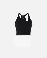 Cropped vest top with asymmetric neckline - | Pinko