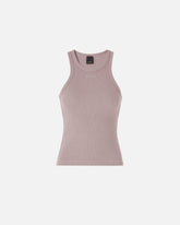 Canotta a costine con logo PINKO - | Pinko