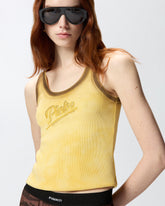 Canotta effetto spray con ricamo PINKO - Arancione | Pinko