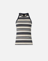 Ribbed vest top with PINKO logo - | Pinko