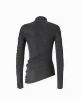Maglia lupetto con fondo asimmetrico - | Pinko