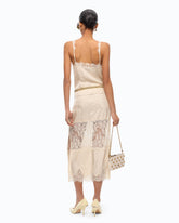 Top lencero con encaje - | Pinko