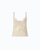 Top lencero con encaje - | Pinko