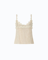 Top lencero con encaje - | Pinko