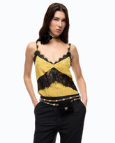 Top lingerie con pizzo - | Pinko