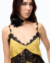 Top lingerie con pizzo - | Pinko