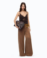 Top lencero con encaje - | Pinko