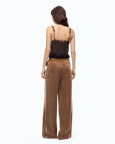 Top lencero con encaje - | Pinko