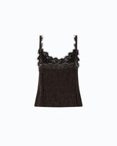 Top lencero con encaje - | Pinko
