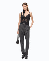 Slip-Top mit Spitze - | Pinko