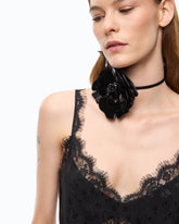Slip-Top mit Spitze - | Pinko