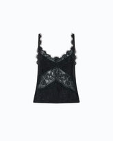Slip-Top mit Spitze - | Pinko